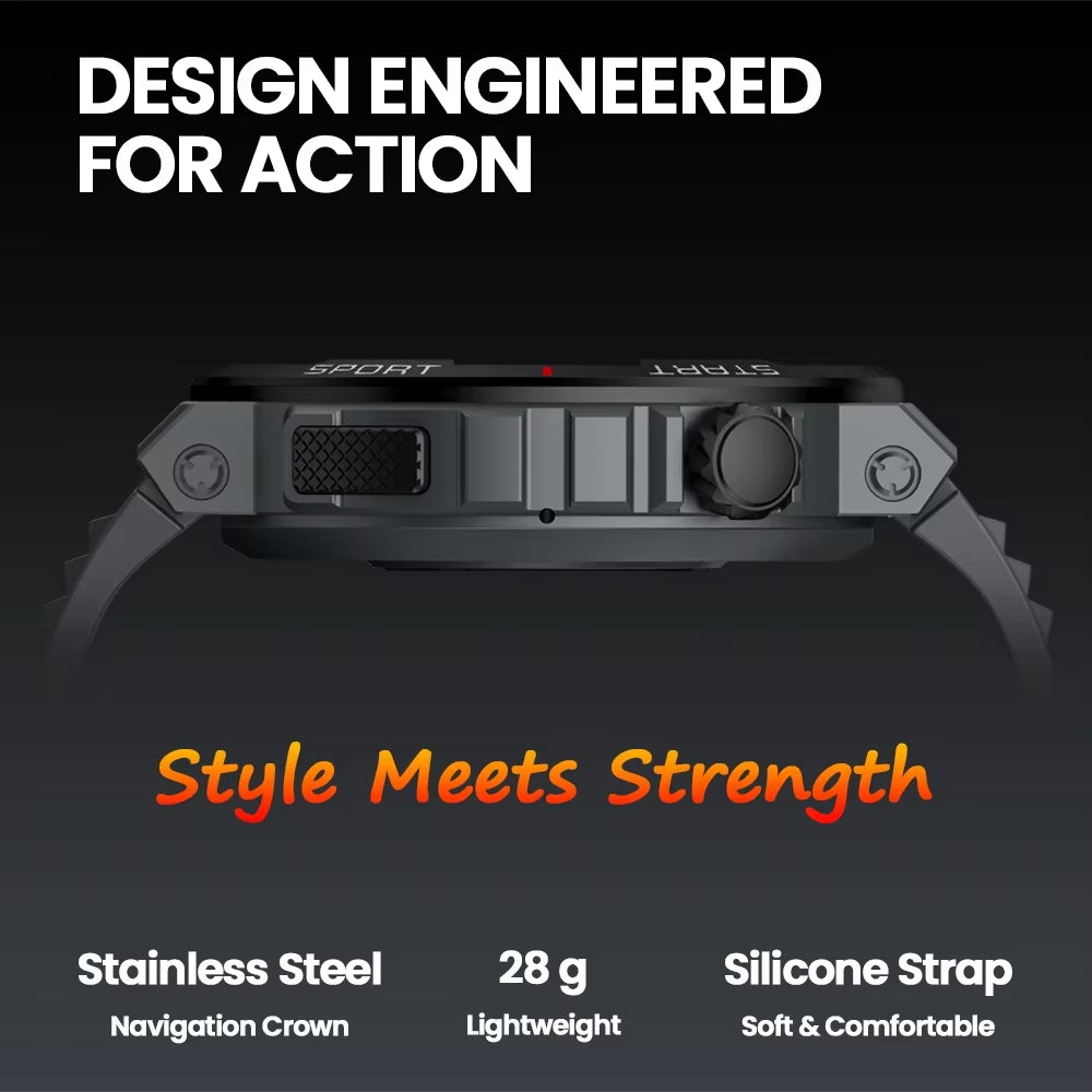 New Ares 3 plus 1.43'' HD AMOLED Display Voice Calling Smartwatch New 3D Interactive Health&Fitness Tracking Smart Watch