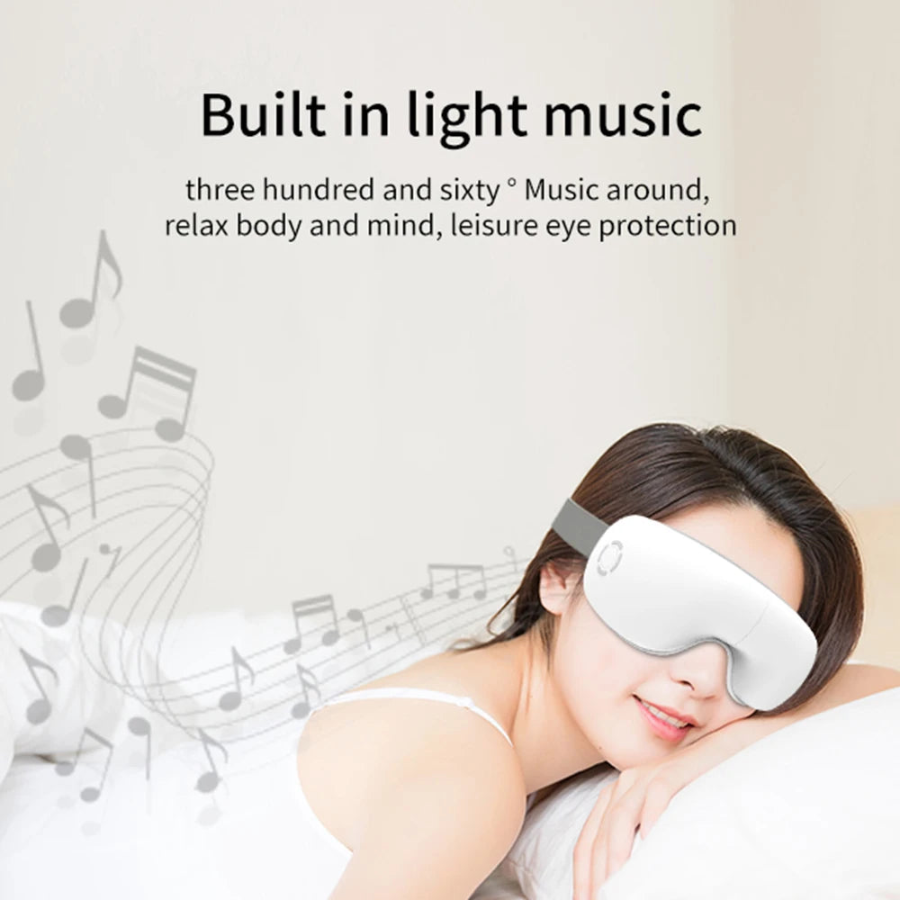 Eye Care Device for Eye Strain Relief Dry Eye Improve Sleep Eye Massager with Heat for Migraines Eye Mask with Bluetooth Airbag