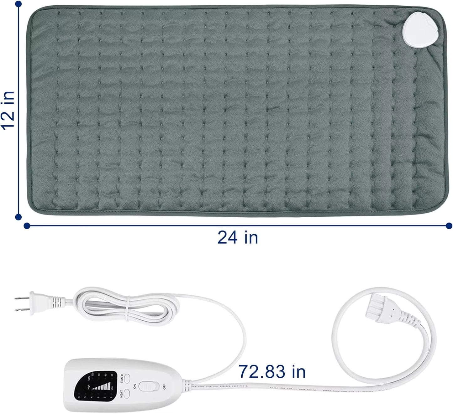 Electric Heating Pad for Pain Relief, Heating Pads for Back, Neck, Abdomen Auto Shut off Heating Pad for Knee,Shoulder,Legs,Etc.