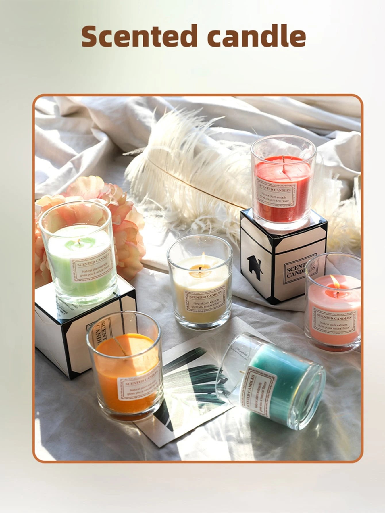 Scented Candles Home Bedroom Romantic Candles Incense Birthday Gift Fragrance