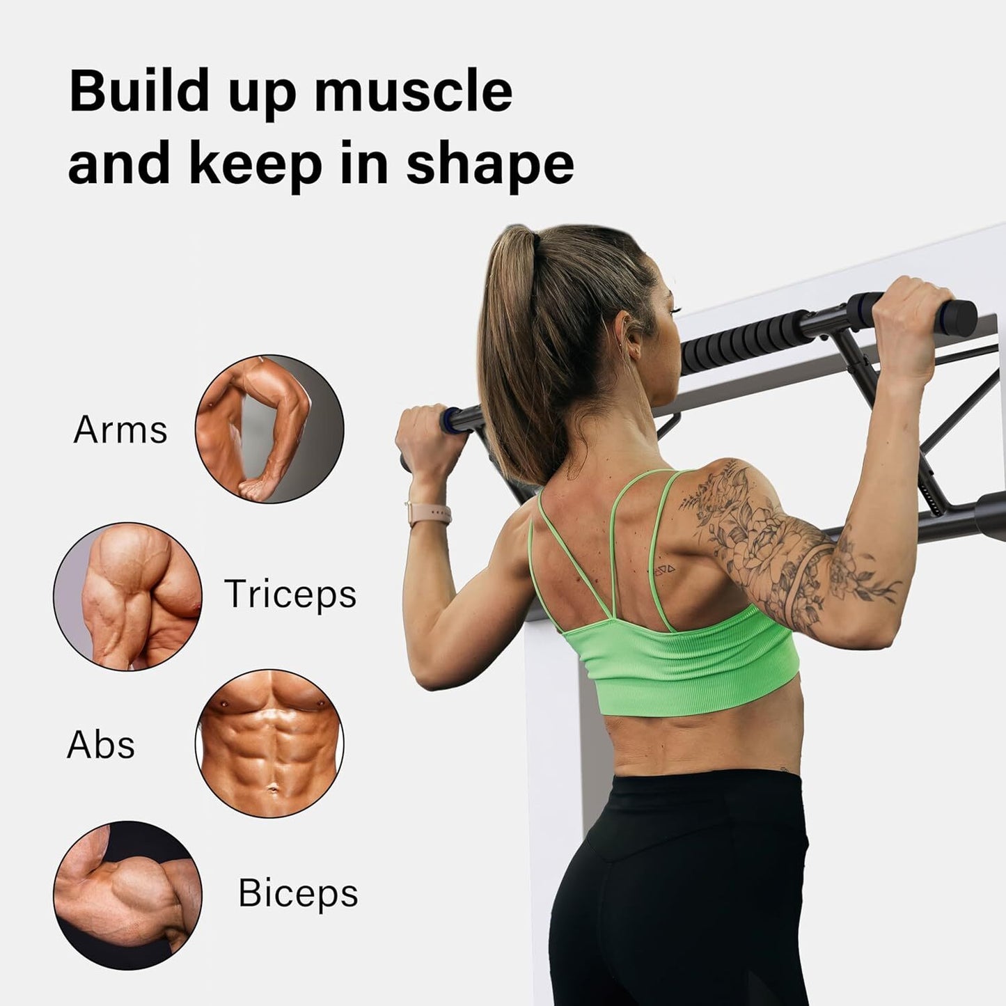 Door Frame Pull up Bar Doorway Fitness Chin-Up Home Gym Exercise Strength Train