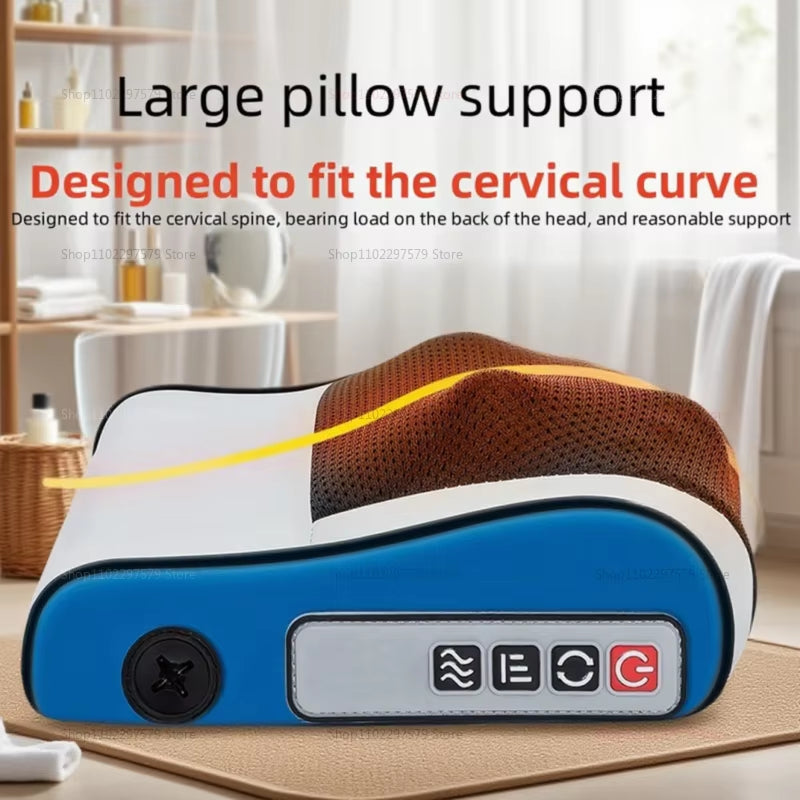 Multi Functional Neck and Shoulder Massager Home Neck and Back Kneading Pillow with Multiple Adjustable Hot Compress Massage