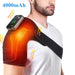 Heated Shoulder Steamer Massager Belt Vibration Heating Electric Warm Massage Gear Shoulder Machine Smart Temperature Adjust Pad
