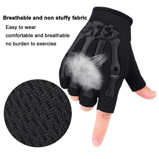 Tactical Riding Fingerless Gloves Non-Slip Half Finger Gloves for Motorcycle Cycling Climbing Hiking Hunting Outdoor Sports