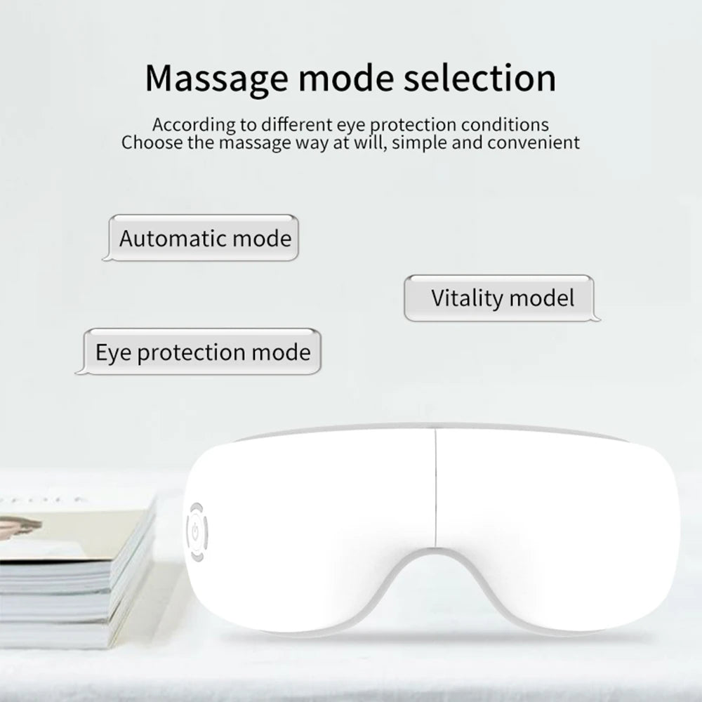 Eye Care Device for Eye Strain Relief Dry Eye Improve Sleep Eye Massager with Heat for Migraines Eye Mask with Bluetooth Airbag