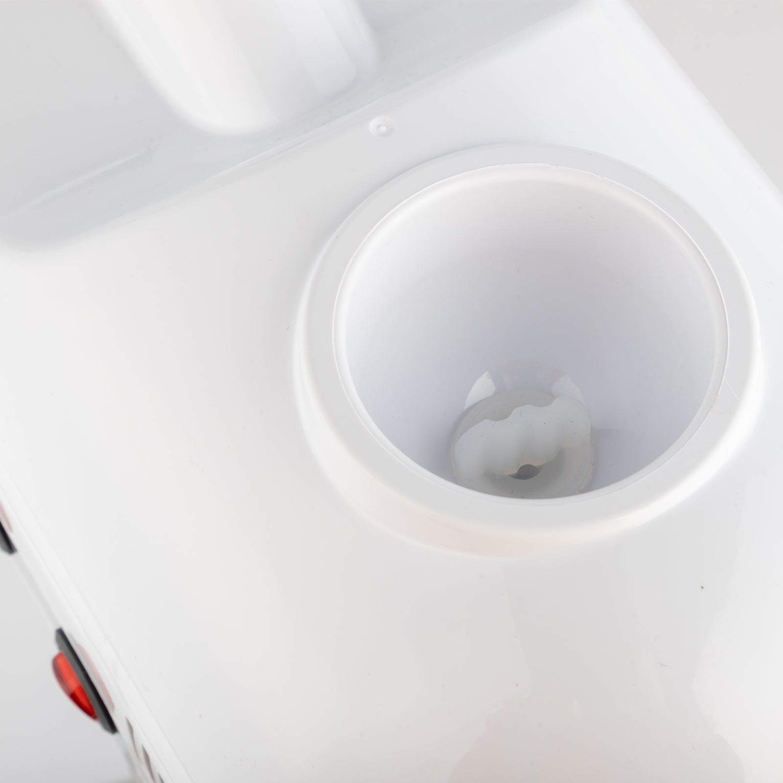 ABS Shell PC Water Cup Cross Iron Pin with 3X Magnifying Glass White Spray Machine