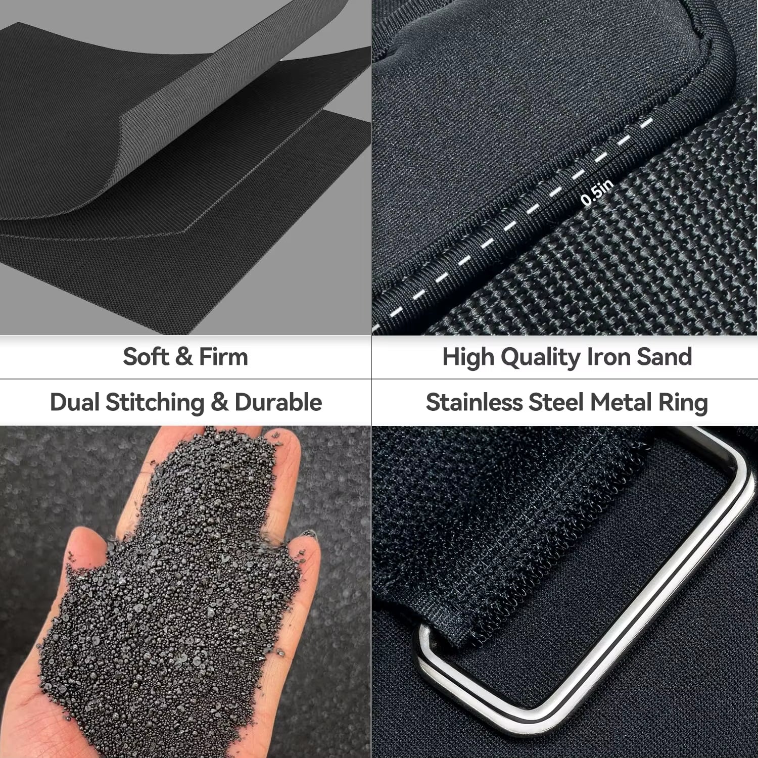 Adjustable Wrist and Ankle Weights for Women and Men 1 Pair 1 2 3 4 6 7 8 10 Lbs Adjustable Leg Weight for Gym Fitness