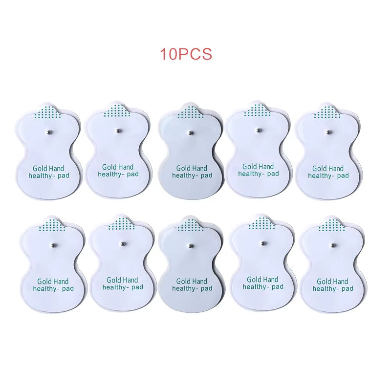 Dual Channel Electric TENS Physiotherapy Massager Relax Muscle Stimulator + 8 Gel Electrode Pads Health Care