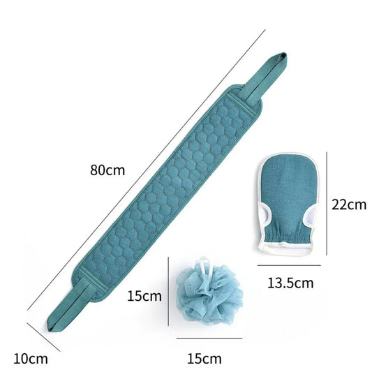 3Pcs/Set Body Scrubber Back Massage Exfoliating Sponge Bathroom Bath Brush Scrub Shower Brush Body Wash Scrub Bath Supplies