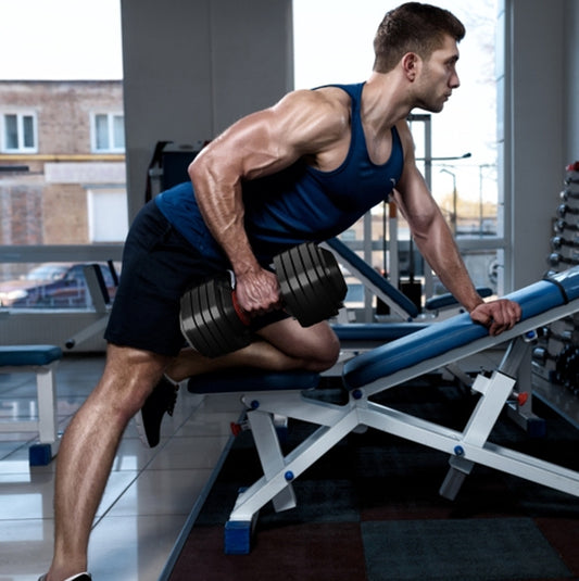 Adjustable Dumbbell Set, 10 in 1 Free Dumbbell for Men and Women, Black Dumbbell for Home Gym, Full Body Workout Fitness, Fast Adjust by Turning Handle 10 Gears55 LB