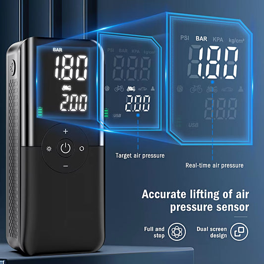 Air Compressor 12V Air Pump for Car Portable Tyre Inflator Electric Motorcycle Pump Air Compressor for Car Motorcycles Bicycles