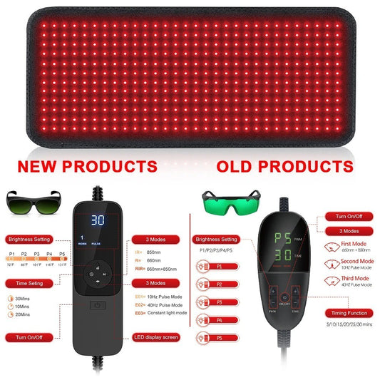 660Nm 850Nm LED Red Light Therapy Yoga Mat Health Relaxation Whole Body Infrared