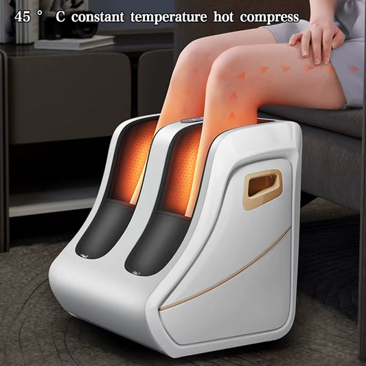 Foot Massager Machine for Pain Relief Red Light Shiatsu Kneading Stimulator Massager for Calf Leg Foot Spa Relaxation Treatment