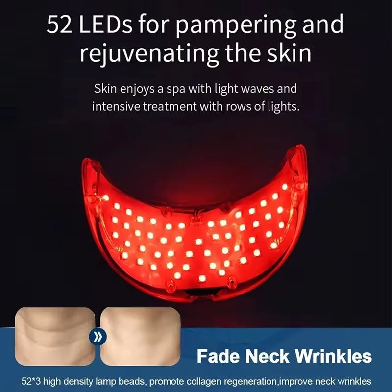 2025 Neck LED Mask 7 Colors Photon Anti-Wrinkle Skin Brightening Neck Beauty Mask Skin Tightening Neck Wrinkle Remover Skin Care