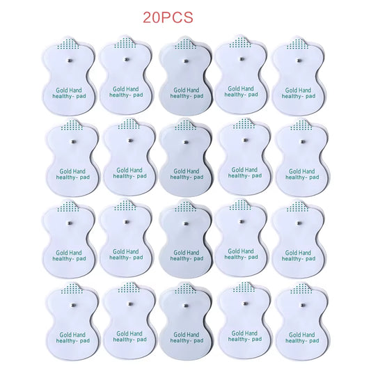 Dual Channel Electric TENS Physiotherapy Massager Relax Muscle Stimulator + 8 Gel Electrode Pads Health Care