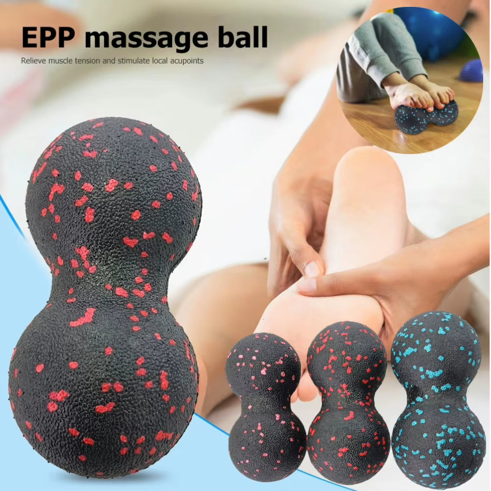 Fitness Body Fascia Exercise Relieve Pain Yoga Ball EPP Lacrosse Myofascia Ball Peanut Massage Ball Roller